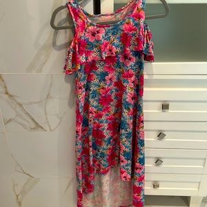Kids summer colorful, elegant beach dress